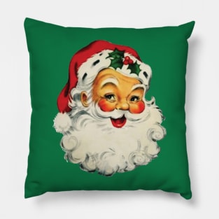 Santa with some Holly on his hat Pillow