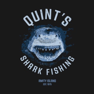 Quint's Shark Amity Island Fishing T-Shirt