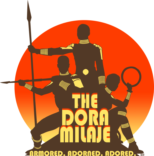 Dora Milaje Kids T-Shirt by Wakanda Forever