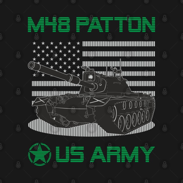 US M48 Patton tank by FAawRay