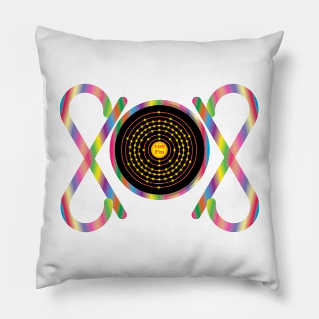 100 - Fm - Fermium Pillow by Storistir