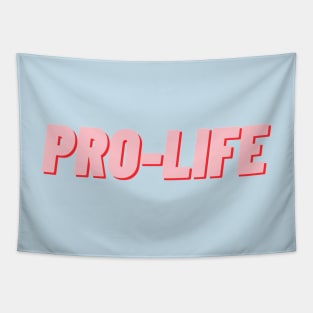 pro-life pink bold, march for life Tapestry