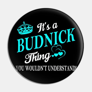 BUDNICK Pin