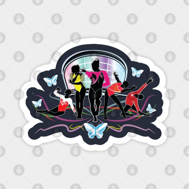 Gymcastic Glasgow Butterfly Shirt Magnet by GymCastic
