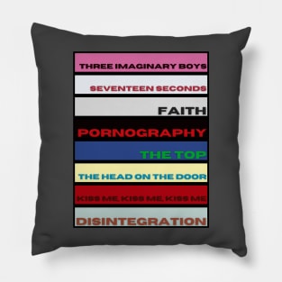 The Cure 80s Albums Pillow