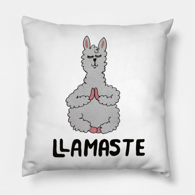 Llamaste cartoon llama Pillow by DaretoDream