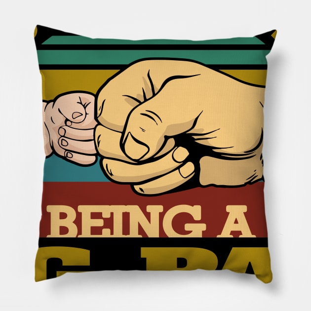 being a dad is an honor..being a g-pa is priceless..g-pa fathers day gift Pillow by DODG99