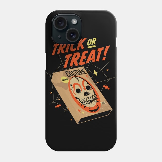 Trick Or Treat - Vintage Halloween Phone Case by PHASR