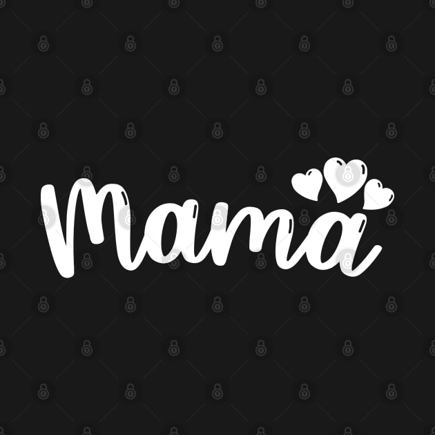 MAMA - Cute Hearts, Mother's Day Gift For Mom, Women or Wife by Art Like Wow Designs