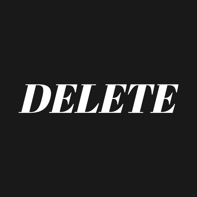 Delete by Menu.D