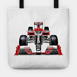 F1 Car Cartoon Tote