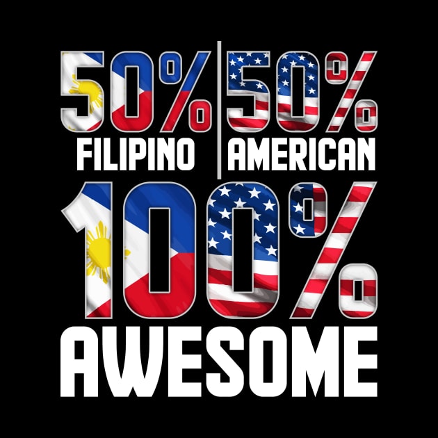 Patriotic 50% Filipino 50% American 100% Awesome by theperfectpresents