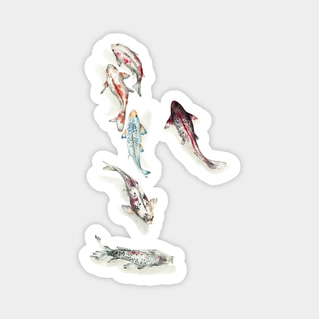 Koi fish Magnet by Goosi