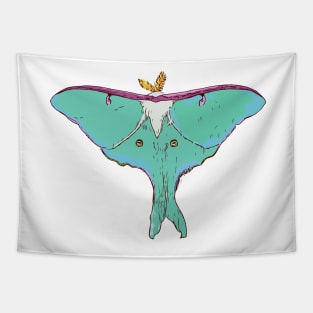 Luna Moth Painting Tapestry