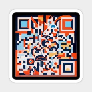 RickRoll QR Code Abstract Painting T-Shirt Magnet