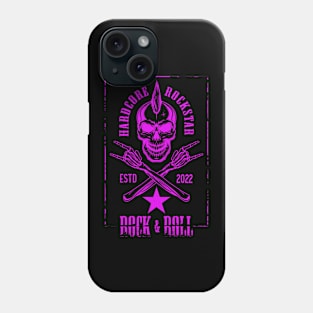 Rock & Roll Skull Rock Music Gift Idea Phone Case