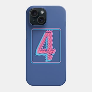 My lucky number Four 4 Phone Case