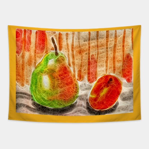 Pear and Apricot Tapestry by Mila-Ola_Art