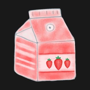 Strawberry Drink Milk T-Shirt