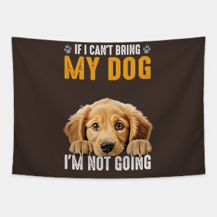 Not Going Golden Retriever 2 Tapestry