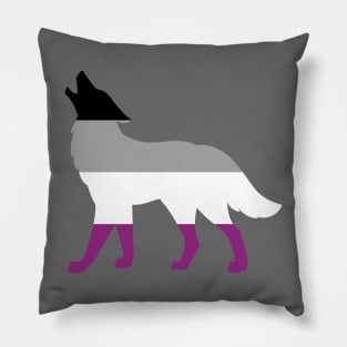 Pride Animals- Asexual Wolf Pillow