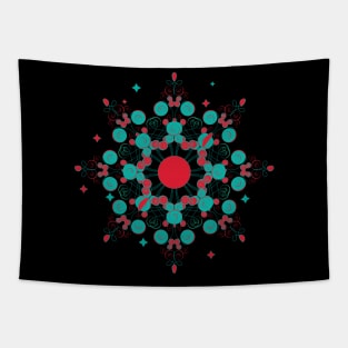 Winter Star Mandala Tapestry