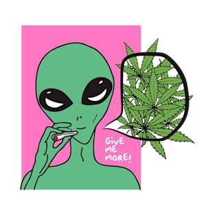 alien with smoke T-Shirt