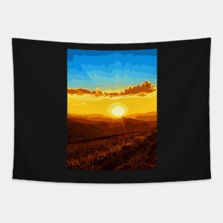 Peaceful Sunset - Landscape Tapestry