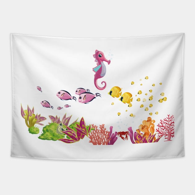 Underwater 001 Tapestry by ProDigiDesigner