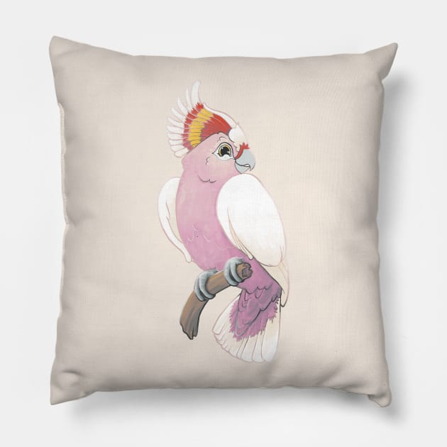 Cheeky Cocky Pillow by Theysaurus