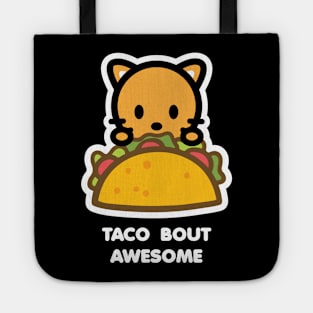 Cat Orange Taco Food Bambu Brand Cute Kitten Animal Lover Yummy Tote