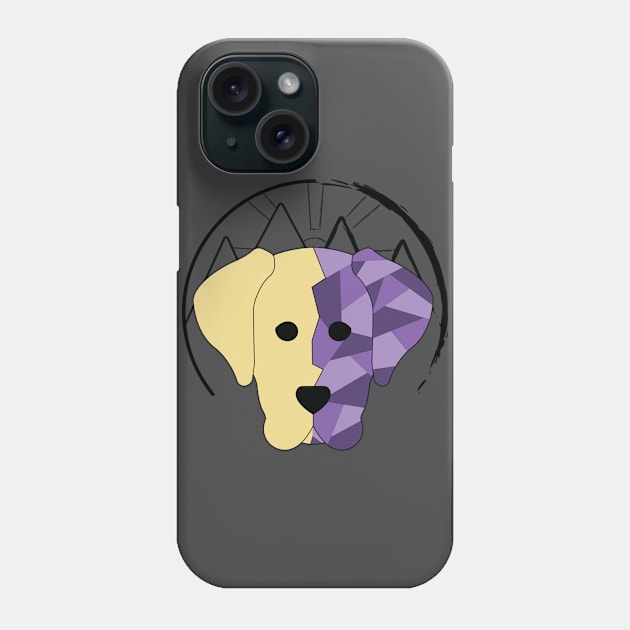 Geometric Yellow Lab Phone Case by Kali Farnsworth