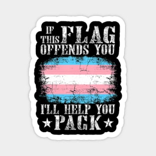 Transgender If This Flag Offends You Trans Pride Magnet