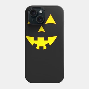 Glowing Orange Halloween Pumpkin Jack-o-lantern Phone Case