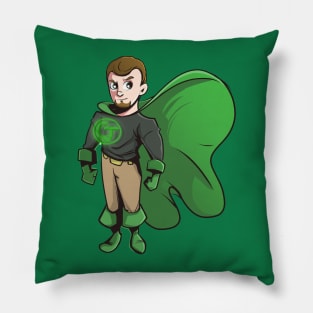 Caped Joel Hero Shot Pillow