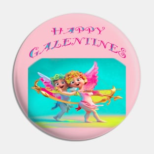 Happy Galentines day card Pin