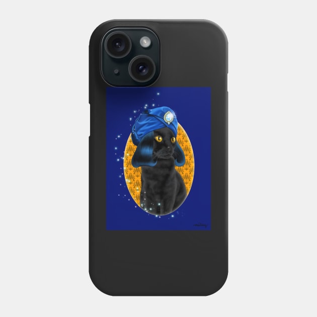 Naboo from the Mighty Boosh Black Cat Phone Case by Msstorey