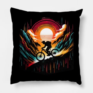 Outdoor Downhill Mountain Bike Design Pillow