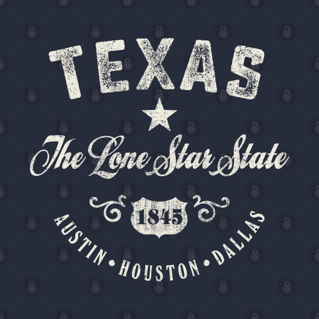 Texas The Lone Star State by Designkix