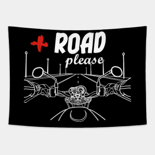 More road please. Passion for motorbikes. Tapestry