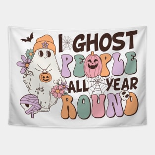 Halloween for women I ghost all year Tapestry