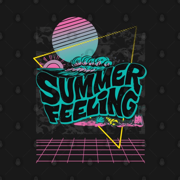 Summer Vaporwave Vintage Art by Promen Shirts