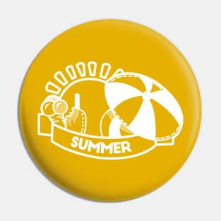 Lovely summer (White) Pin