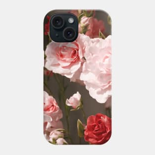 Pink & Red Roses All Over Print Phone Case