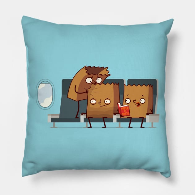 Brown Paper Blarf Pillow by Made With Awesome