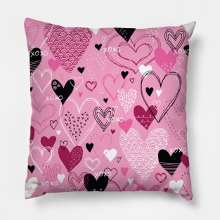Hearts and Kisses Pillow