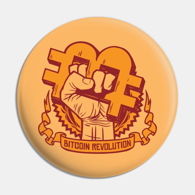 Bitcoin Revolution Pin by LR_Collections