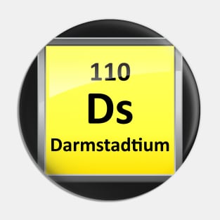 Darmstadtium Periodic Table Element Symbol Pin