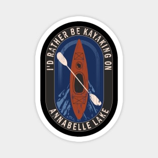 Id Rather Be Kayaking On Annabelle Lake in Wisconsin Magnet