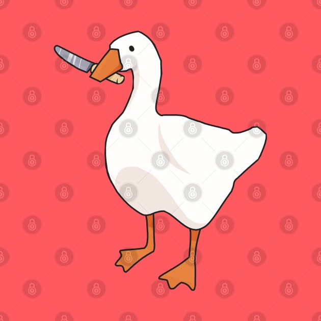 Goose with a knife by KamyShek89